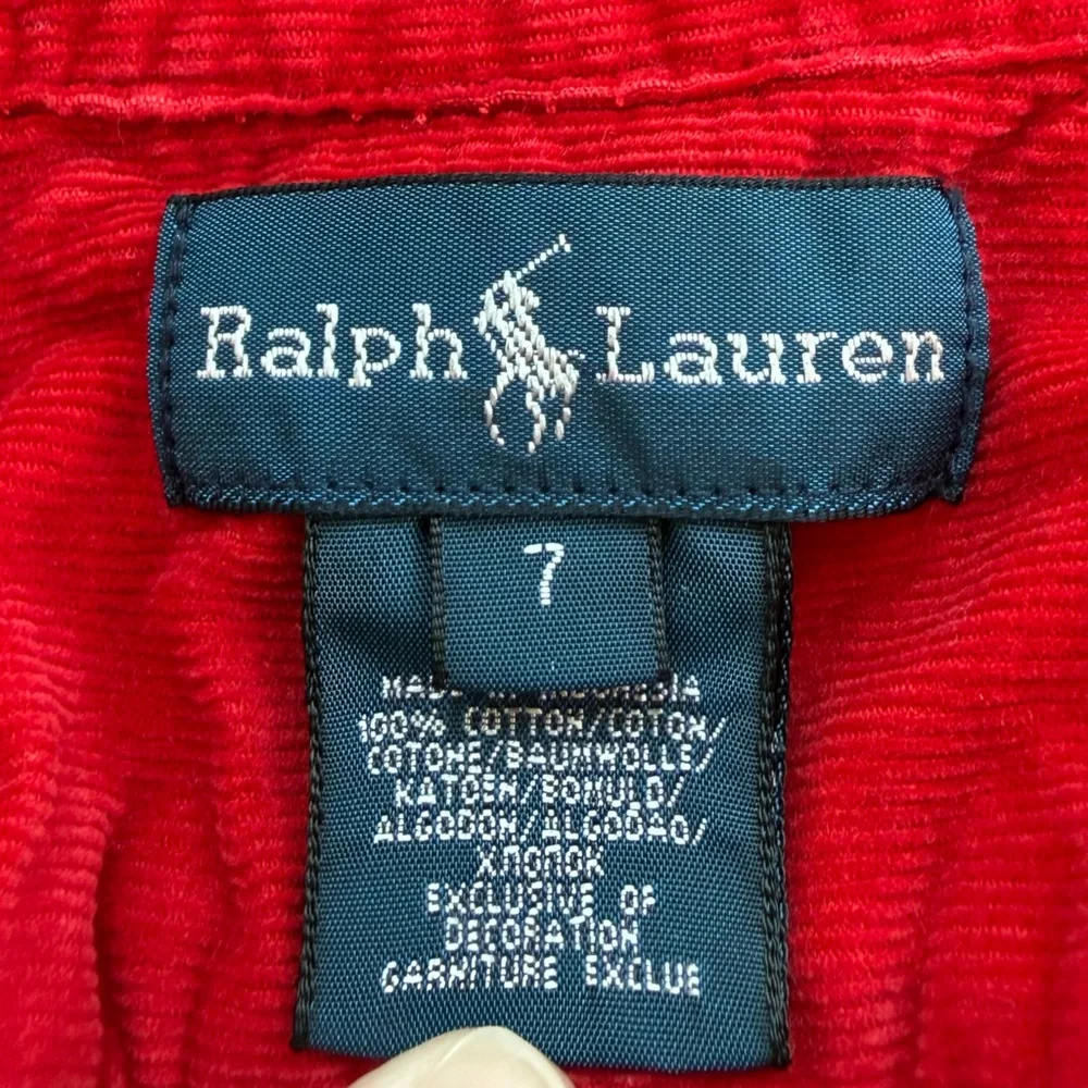 Ralph Lauren Corduroy Button Down Sz 7